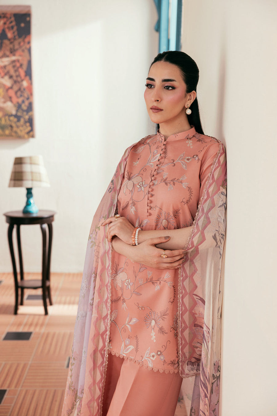Zync by Florent Luxury Lawn Unstitched Embroidered 3Pc Suit FZL-2A