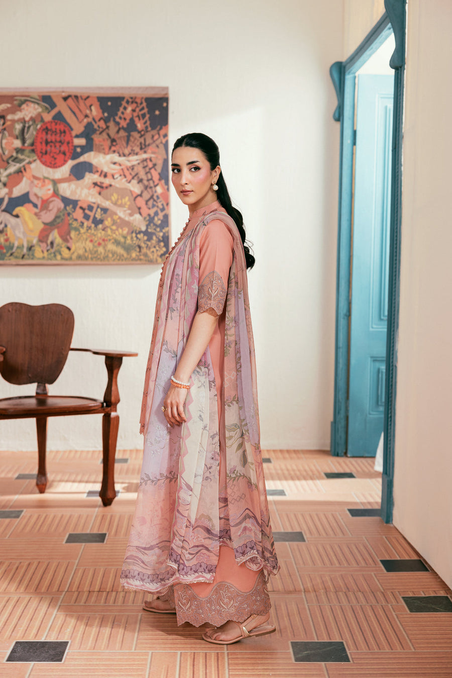 Zync by Florent Luxury Lawn Unstitched Embroidered 3Pc Suit FZL-2A