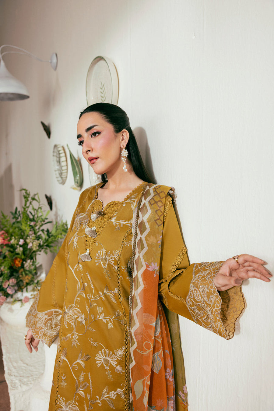 Zync by Florent Luxury Lawn Unstitched Embroidered 3Pc Suit FZL-2B