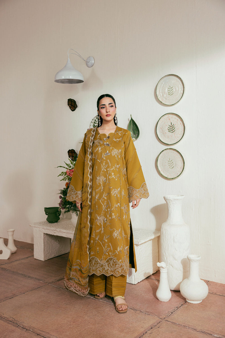 Zync by Florent Luxury Lawn Unstitched Embroidered 3Pc Suit FZL-2B