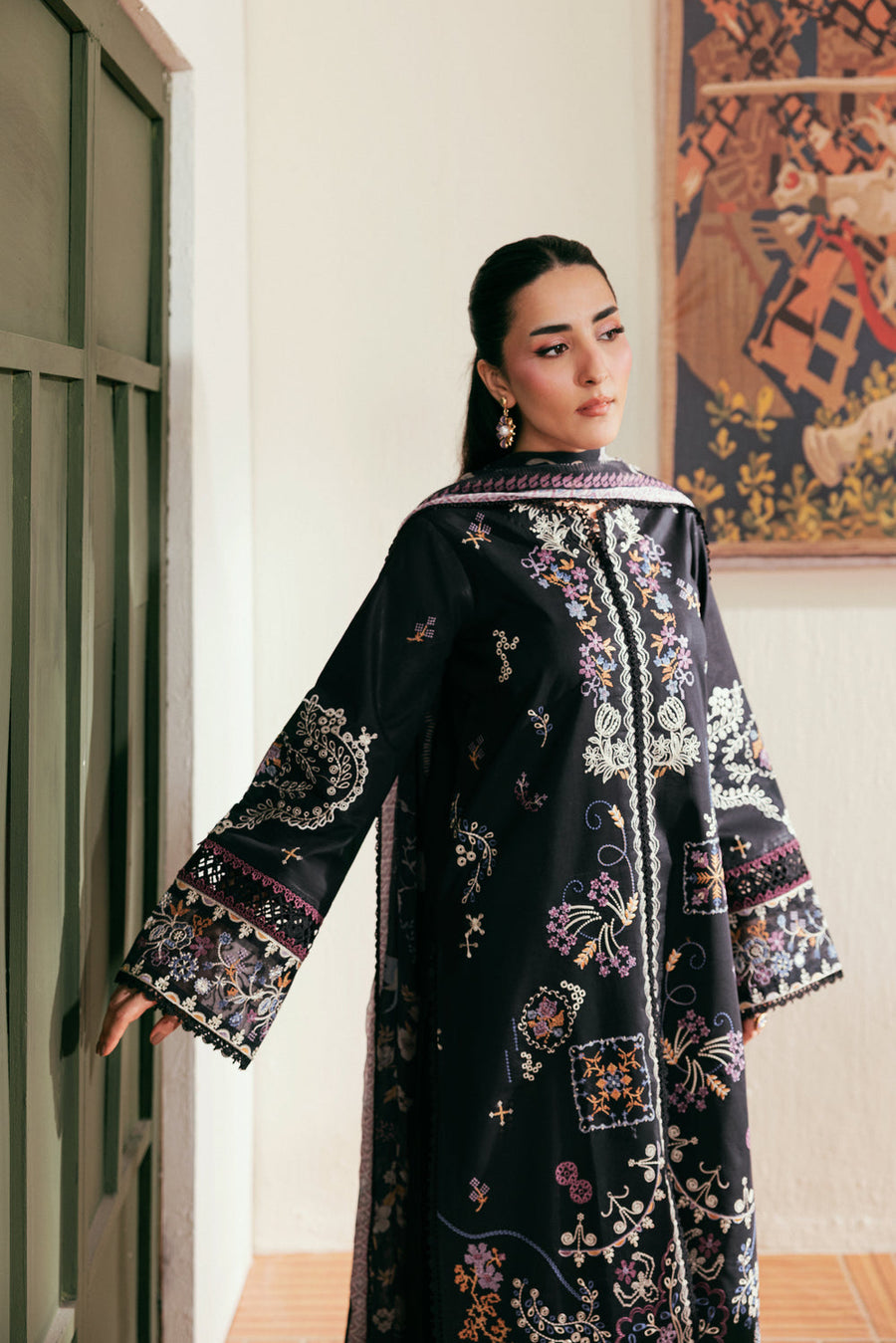 Zync by Florent Luxury Lawn Unstitched Embroidered 3Pc Suit FZL-3A