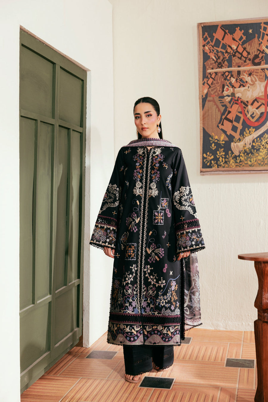 Zync by Florent Luxury Lawn Unstitched Embroidered 3Pc Suit FZL-3A