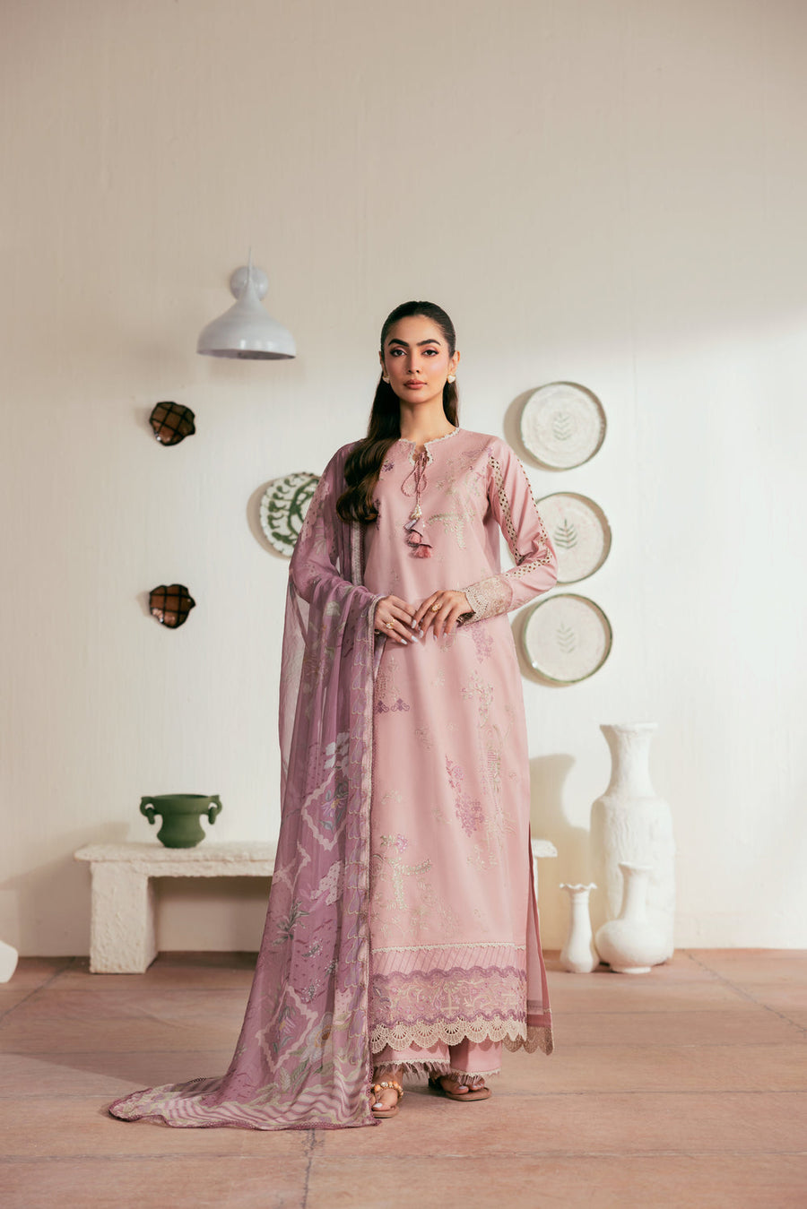 Zync by Florent Luxury Lawn Unstitched Embroidered 3Pc Suit FZL-6A