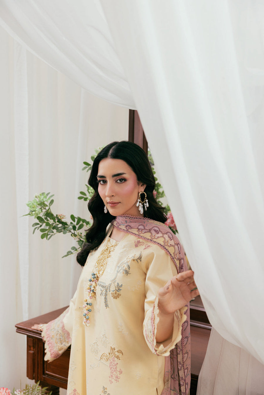 Zync by Florent Luxury Lawn Unstitched Embroidered 3Pc Suit FZL-6B