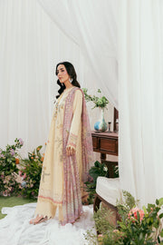 Zync by Florent Luxury Lawn Unstitched Embroidered 3Pc Suit FZL-6B