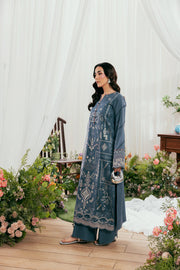 Zync by Florent Luxury Lawn Unstitched Embroidered 3Pc Suit FZL-7A