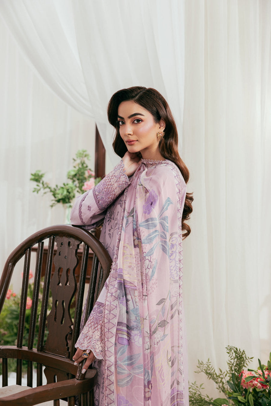 Zync by Florent Luxury Lawn Unstitched Embroidered 3Pc Suit FZL-7B