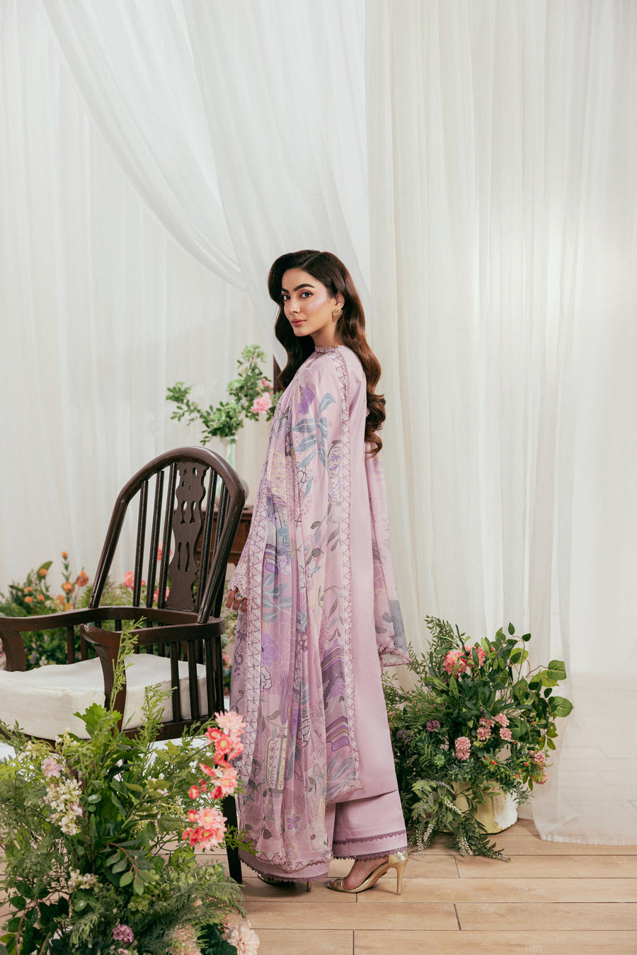 Zync by Florent Luxury Lawn Unstitched Embroidered 3Pc Suit FZL-7B