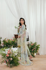 Zync by Florent Luxury Lawn Unstitched Embroidered 3Pc Suit FZL-8A