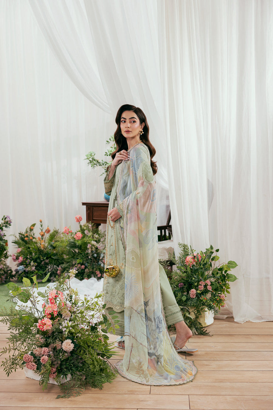 Zync by Florent Luxury Lawn Unstitched Embroidered 3Pc Suit FZL-8A