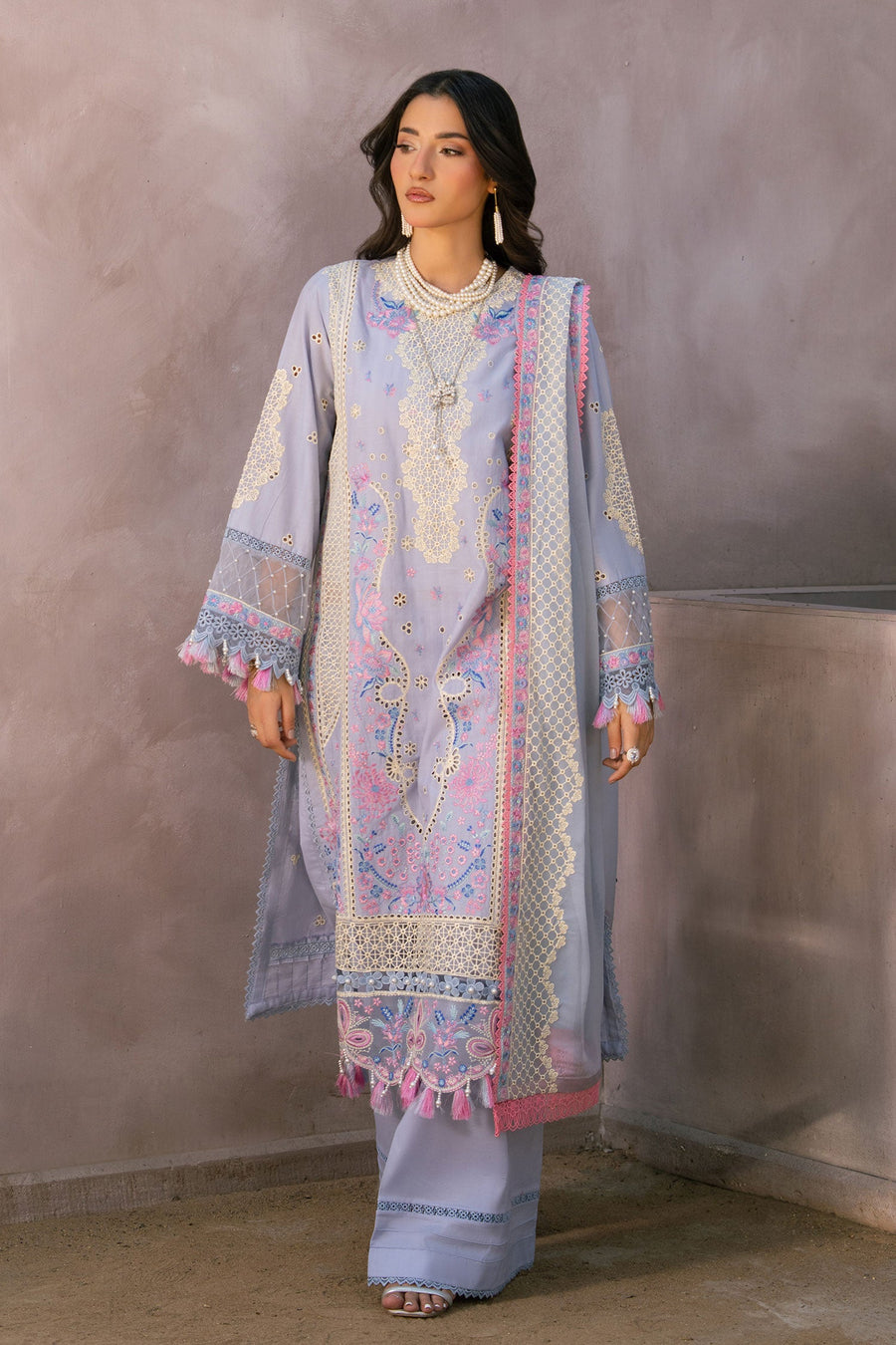 Zivah Apparel Bloom Haven Ready to Wear Luxury Lawn 3Pc Suit - Fable