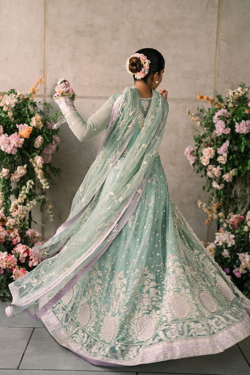 Mushq Mastani Evening Embroidered Chiffon Unstitched 3Pc Suit MCH-02 FAIZA