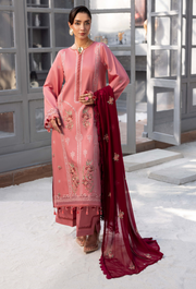 Humdum Fareeha Embroidered Viscose Unstitched 3Pc Suit D-04