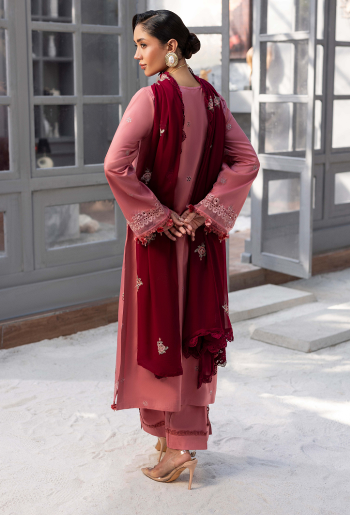 Humdum Fareeha Embroidered Viscose Unstitched 3Pc Suit D-04