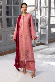 Humdum Fareeha Embroidered Viscose Unstitched 3Pc Suit D-04