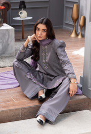 Humdum Fareeha Embroidered Viscose Unstitched 3Pc Suit D-05
