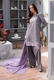 Humdum Fareeha Embroidered Viscose Unstitched 3Pc Suit D-05