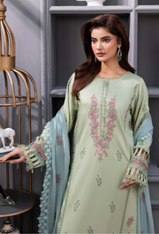 Humdum Fareeha Embroidered Viscose Unstitched 3Pc Suit D-06