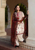 Hussain Rehar Embroidered Luxury Lawn Unstitched 3Pc Suit D-05 FAWN