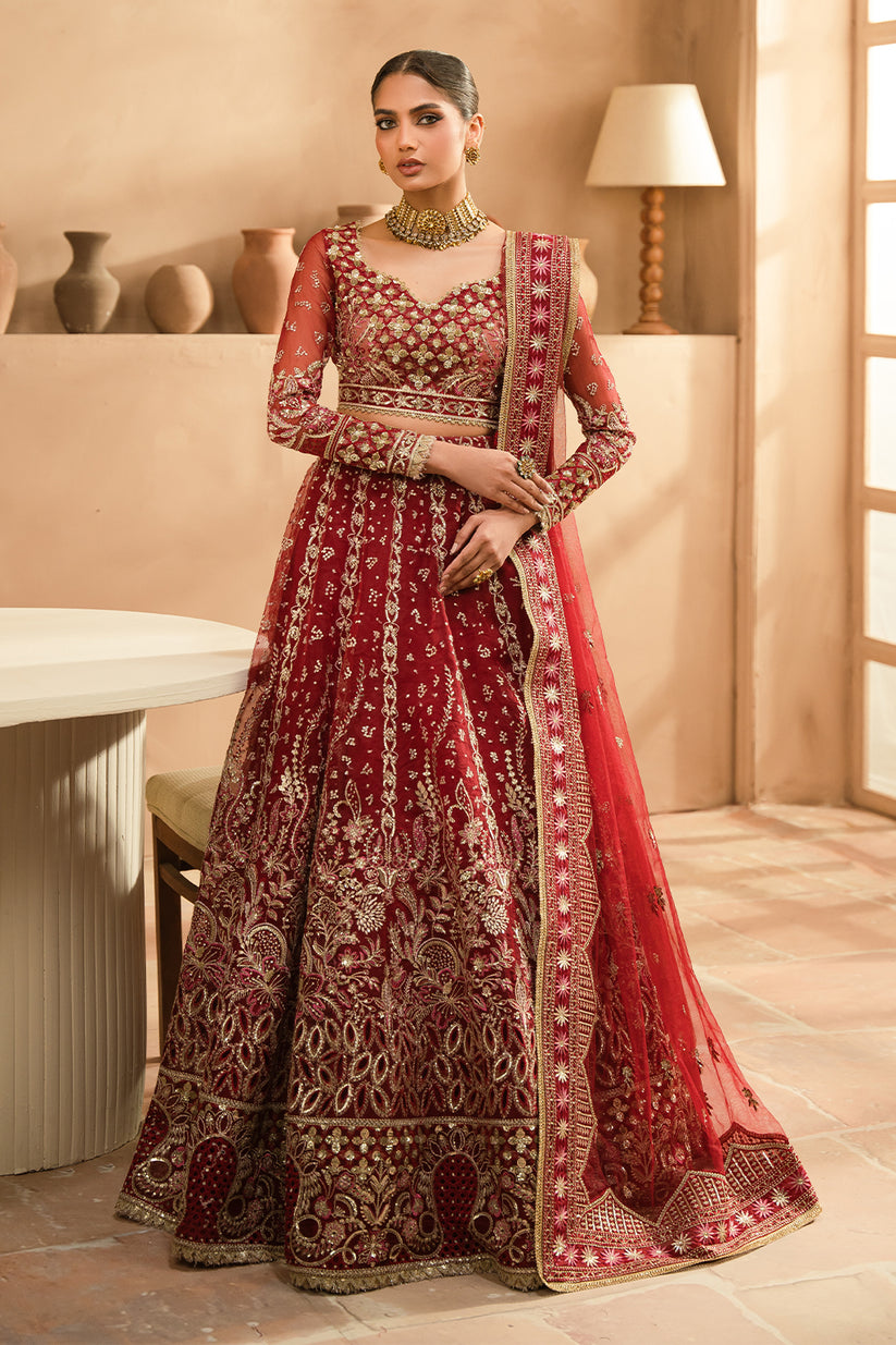 Ayzel Panache Embroidered Organza Unstitched 3Pc Suit ALF-24-V2-04 FEYA