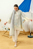 Zarposh Sundaze Embroidered Luxury Lawn Unstitched 3Pc Suit - FIORA