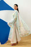 Zarposh Sundaze Embroidered Luxury Lawn Unstitched 3Pc Suit - FIORA