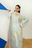 Zarposh Sundaze Embroidered Luxury Lawn Unstitched 3Pc Suit - FIORA