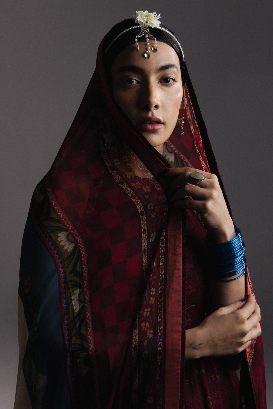 Zara Shahjahan Anarkali Embroidered Lawn Unstitched 3Pc Suit D-06 FIRDAUS