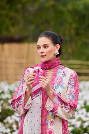 Farasha Summer Co Ords Printed Lawn Unstitched 3Pc Suit - Fleur Royale
