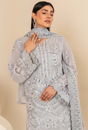 Flora by Humdum Embroidered Swiss Lawn Unstitched 3Pc Suit FS-06