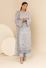 Flora by Humdum Embroidered Swiss Lawn Unstitched 3Pc Suit FS-06