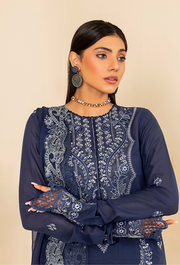 Flora by Humdum Embroidered Swiss Lawn Unstitched 3Pc Suit FS-07