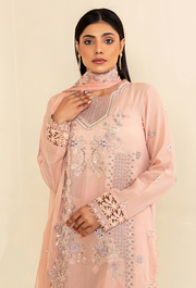 Flora by Humdum Embroidered Swiss Lawn Unstitched 3Pc Suit FS-10