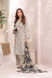 Feathers Nayab Unstitched Digital Printed Lawn 3Pc Suit Floral Fantasy-FT258