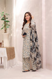 Feathers Nayab Unstitched Digital Printed Lawn 3Pc Suit Floral Fantasy-FT258