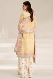 Farasha Fiorella Embroidered Chiffon Unstitched 3Pc Suit - Floral Ray
