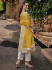 RajBari Nissa Floral Symphony Embroidered Lawn Unstitched 3Pc Suit D-01