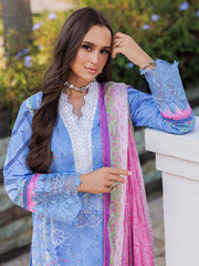 RajBari Nissa Floral Symphony Embroidered Lawn Unstitched 3Pc Suit D-02