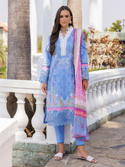 RajBari Nissa Floral Symphony Embroidered Lawn Unstitched 3Pc Suit D-02