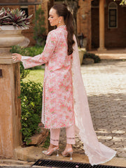 RajBari Nissa Floral Symphony Embroidered Lawn Unstitched 3Pc Suit D-03