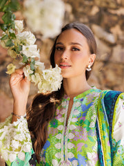 RajBari Nissa Floral Symphony Embroidered Lawn Unstitched 3Pc Suit D-04