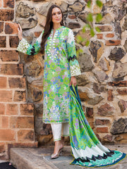 RajBari Nissa Floral Symphony Embroidered Lawn Unstitched 3Pc Suit D-04