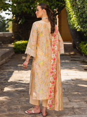 RajBari Nissa Floral Symphony Embroidered Lawn Unstitched 3Pc Suit D-05