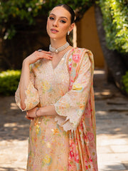 RajBari Nissa Floral Symphony Embroidered Lawn Unstitched 3Pc Suit D-05