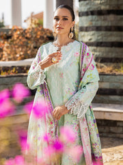 RajBari Nissa Floral Symphony Embroidered Lawn Unstitched 3Pc Suit D-06