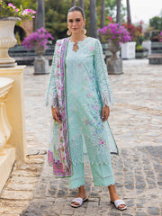 RajBari Nissa Floral Symphony Embroidered Lawn Unstitched 3Pc Suit D-06