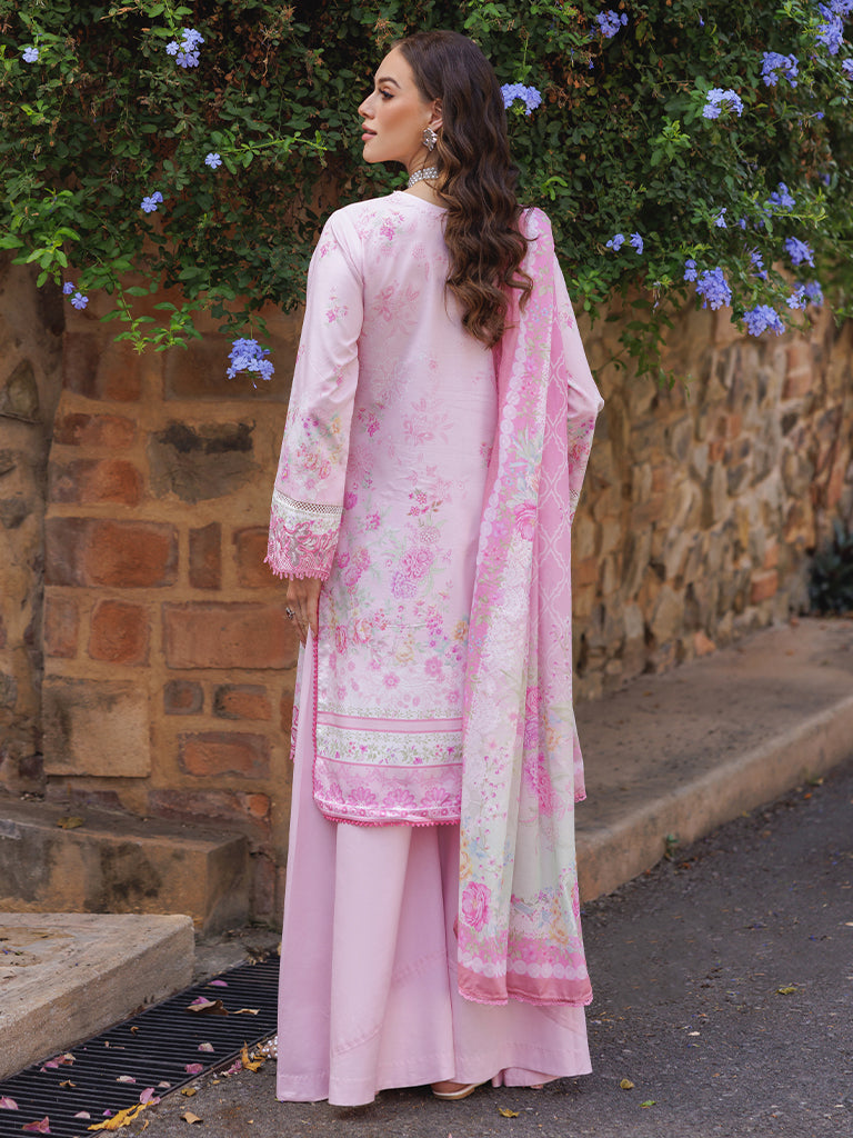 RajBari Nissa Floral Symphony Embroidered Lawn Unstitched 3Pc Suit D-07