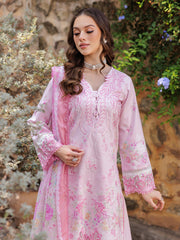 RajBari Nissa Floral Symphony Embroidered Lawn Unstitched 3Pc Suit D-07