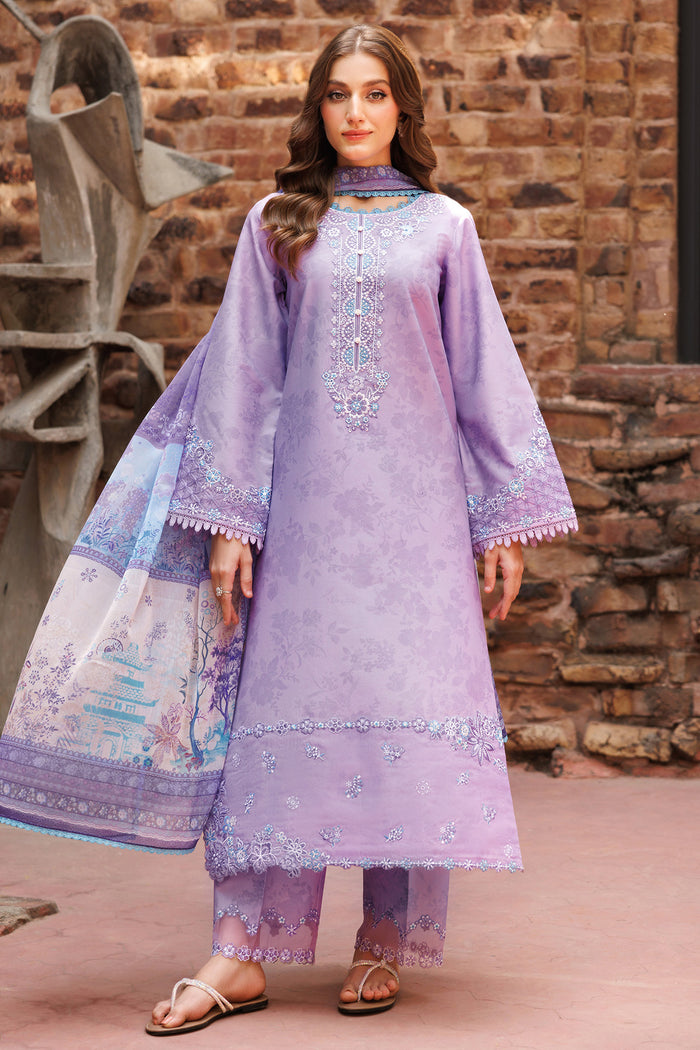 Farasha Seraya Embroidered Lawn Unstitched 3Pc Suit D-03 FLOREN