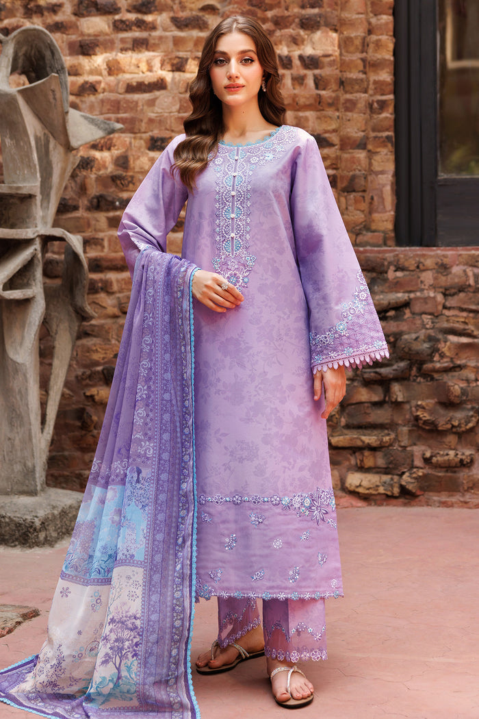 Farasha Seraya Embroidered Lawn Unstitched 3Pc Suit D-03 FLOREN